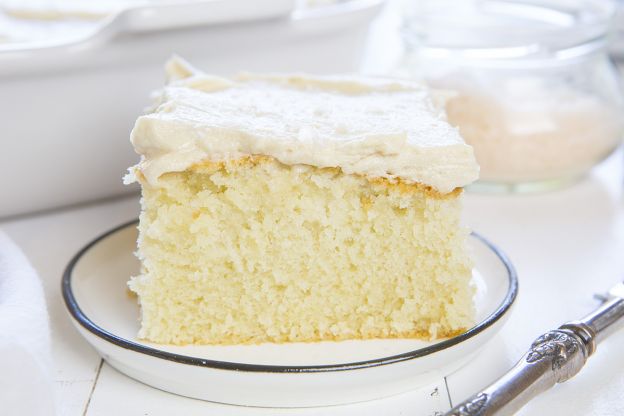 Snack Cake with Salted Caramel Frosting