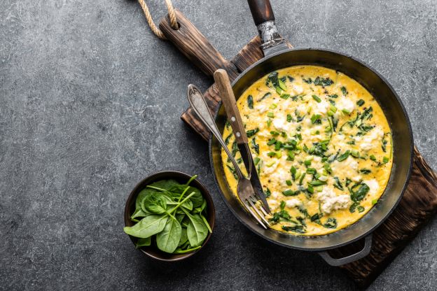 Scrambled Eggs with Spinach