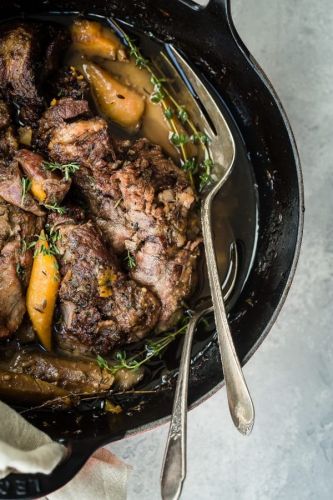 Slow-Cooked Beer Braised Lamb Shoulder