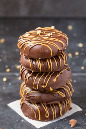 Keto Chocolate Peanut Butter No Bake Cookies