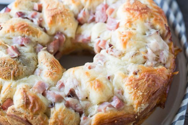 Ham and Swiss Monkey Bread Recipe