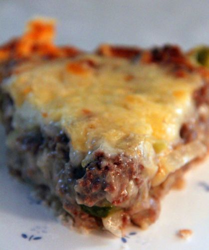 Cheeseburger Pickle Pie