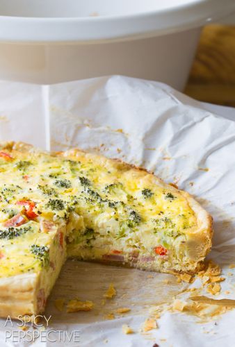 Ham & Veggie Quiche