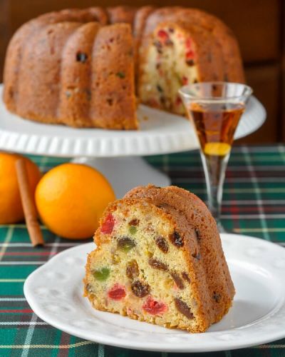 Orange Brandy Fruitcake