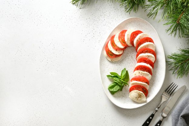 Caprese Candy Cane