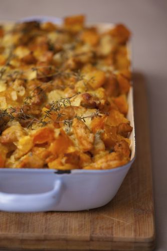 Butternut squash gratin