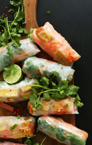 Banh mi spring rolls