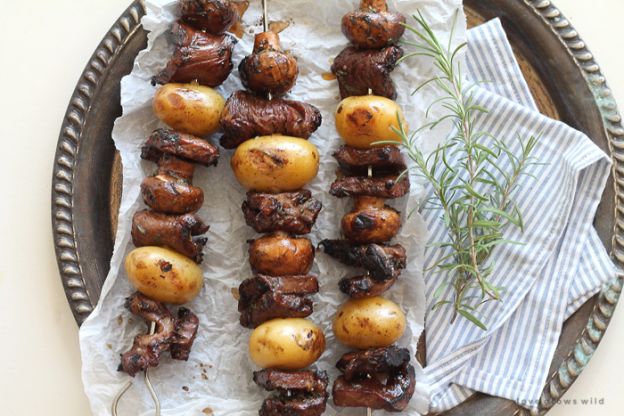 Balsamic Rosemary Steak Kabobs