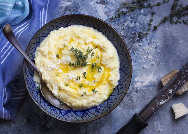 Soft and Creamy Slow Cooker Polenta