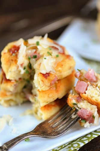 ham and cheese potato pancakes