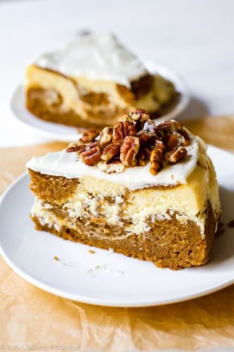 Pumpkin Cake Cheesecake