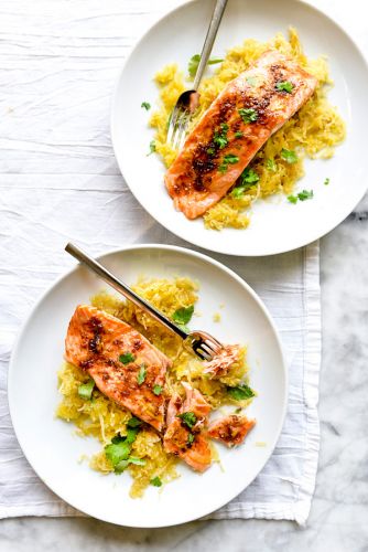 Orange-Spiced Salmon with Spaghetti Squash