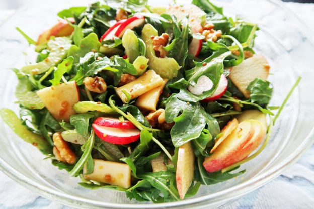 Crunchy Winter Salad With Balsamic Honey Mustard Dressing