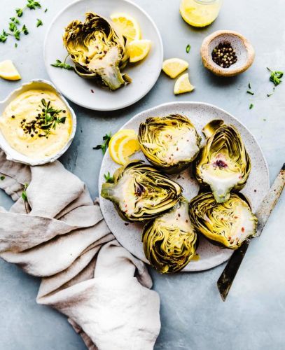 Instant Pot Steamed Artichokes With Mediterranean Aioli