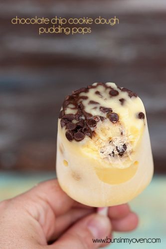 Chocolate chip ice cream popsicles