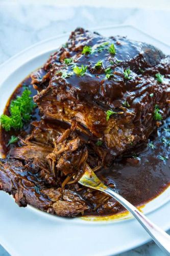 Root Beer BBQ Slow Cooker Brisket