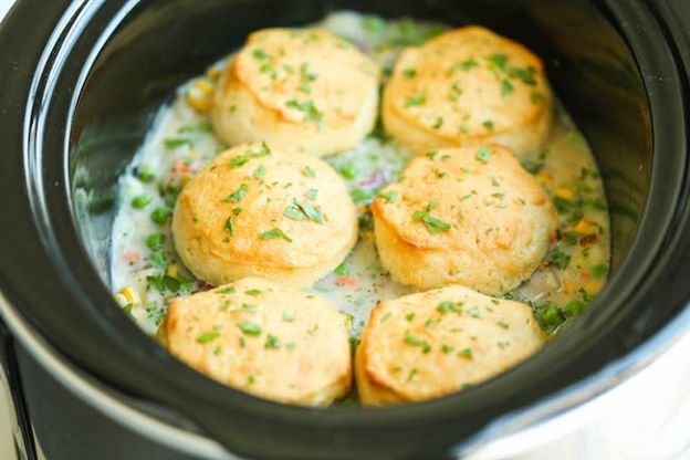 Slow Cooker Chicken Pot Pie