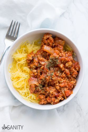 5-Ingredient Spaghetti Squash With Pasta Sauce