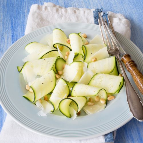 Zucchini ribbon salad