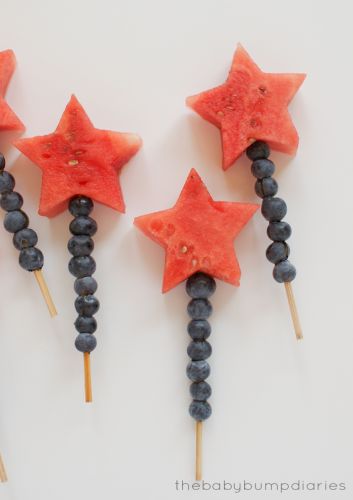 4th July fruit kabobs