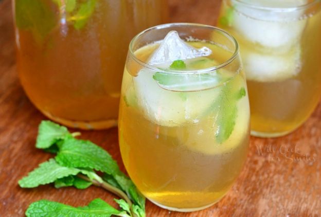 Honey Mint Green Iced Tea