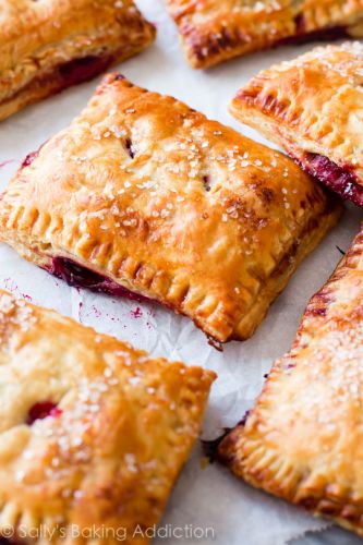 Simple cherry pastry pies