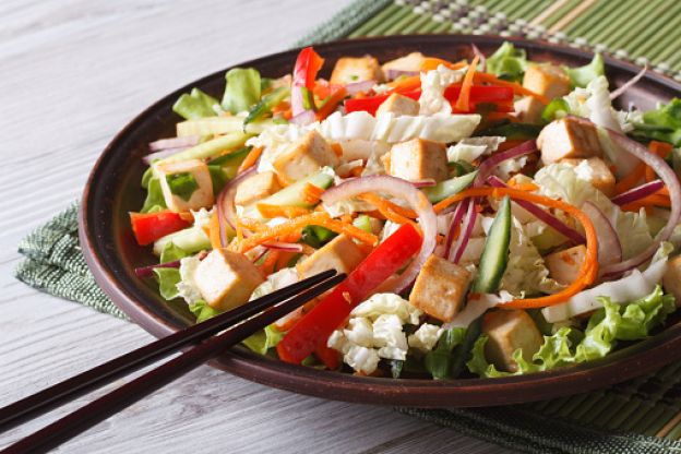 Tofu and veggie salad