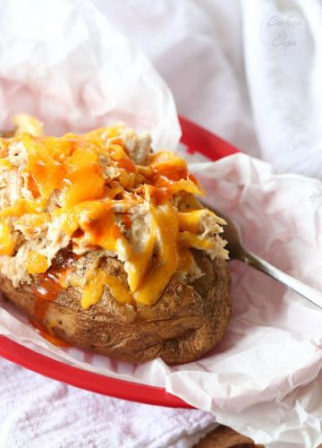 Cheesy Spicy Ranch Stuffed Baked Potatoes