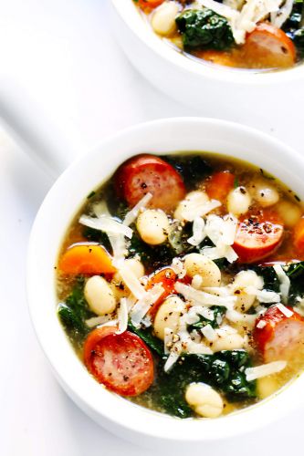 Tuscan White Bean Sausage and Kale Soup