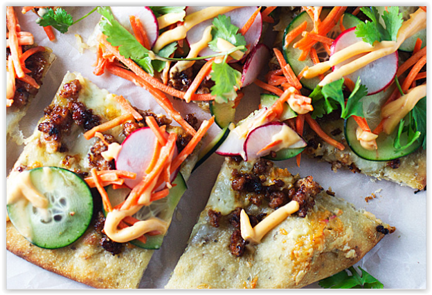 61. Banh Mi pizza