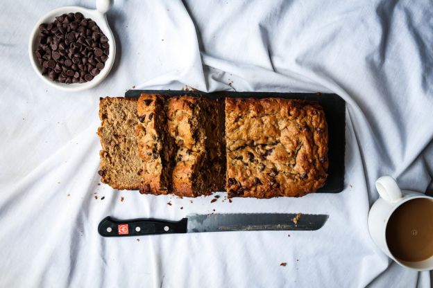 Tahini Chocolate Chip Banana Bread