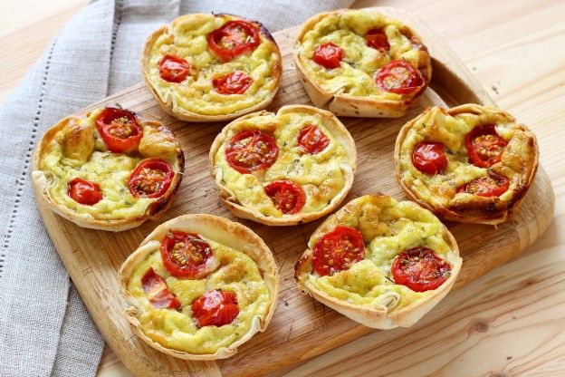 Mini tortilla quiches