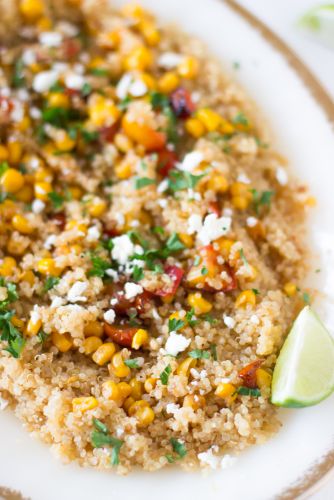 Quinoa and Corn Salad with Honey-Lime Dressing