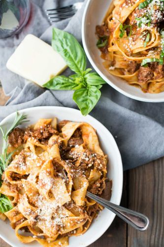 Instant Pot Lamb Ragu with Pappardelle