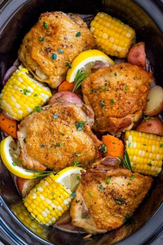 Slow Cooker Chicken Thighs