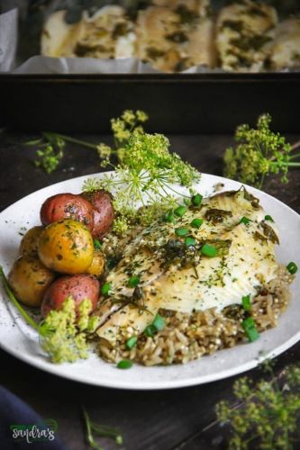 Parsley and Lemon Baked Fish Fillets