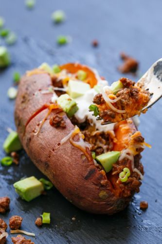 Taco-Stuffed Sweet Potatoes