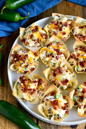 Jalapeno Popper Wonton Cups