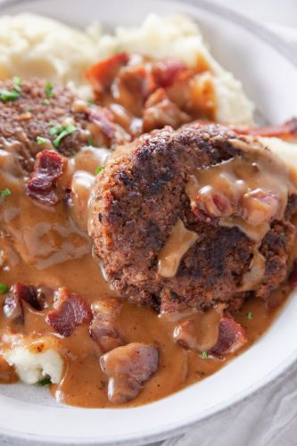 Salisbury Steak and Bacon Gravy