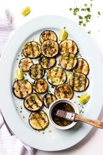 Lemon Garlic Grilled Zucchini