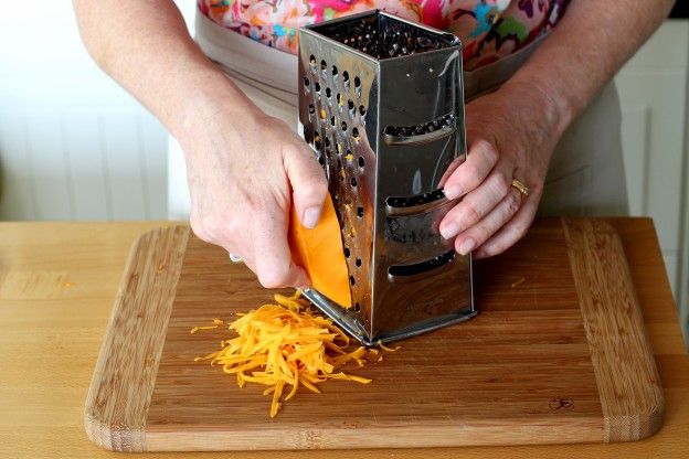 Grate the cheese