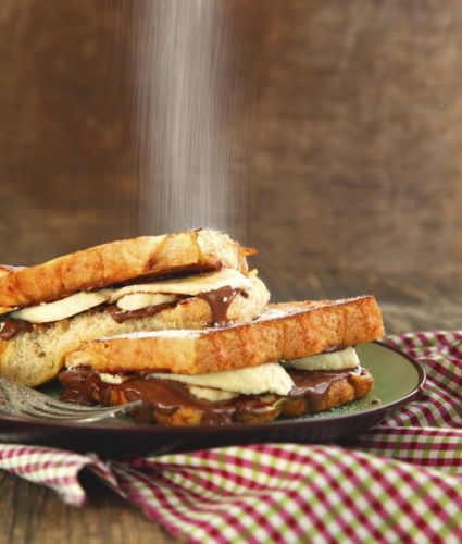 Banana and Nutella French toast sammy