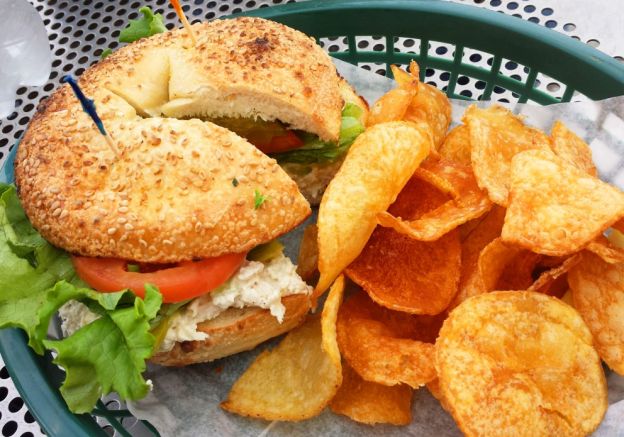 8. Delaware: Chicken Salad on a Sesame Bagel (Surf Bagel)