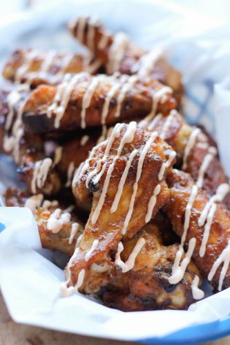 Baked Apple Butter Brown Sugar Wings