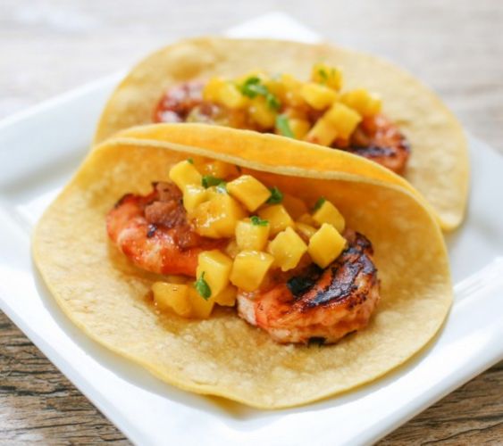 BBQ SHRIMP TACOS