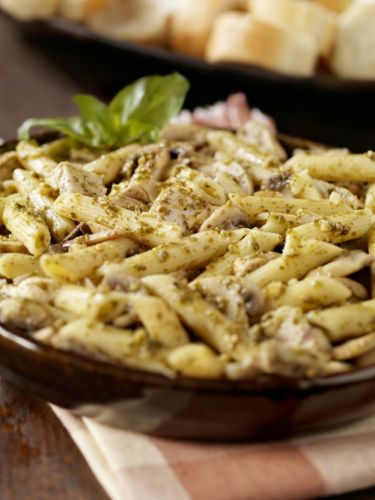 Curried chicken penne