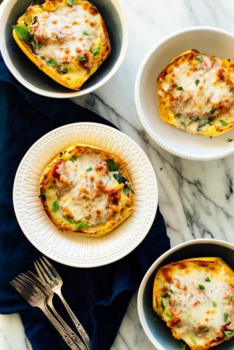 Spaghetti Squash Pizza Bowls