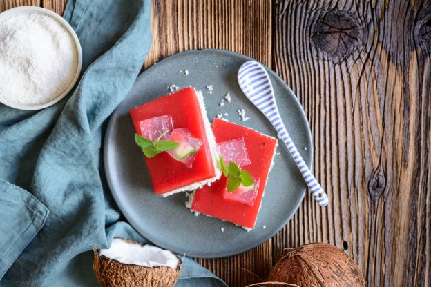 Watermelon Coconut Bars