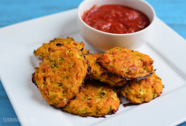 Cheesy Sweet Potato And Zucchini Bites