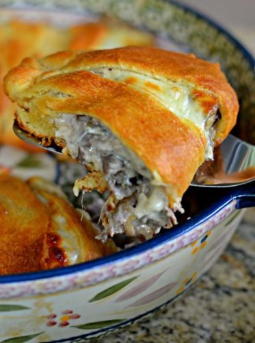 Philly Cheesesteak Crescent Ring